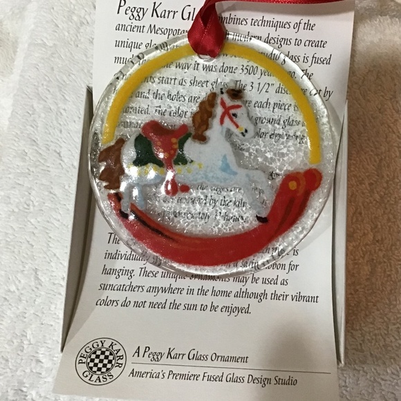 Vintage Rare Peggy Karr Glass Christmas Ornament - Picture 3 of 5